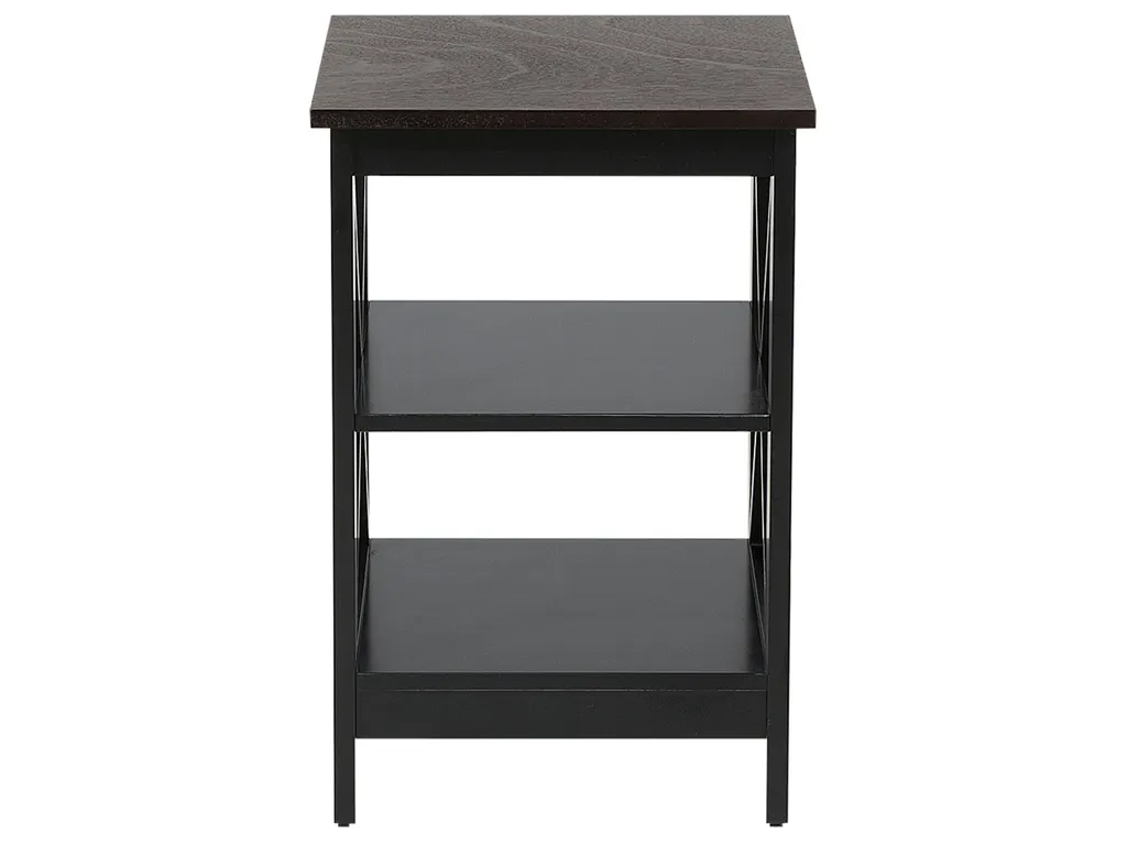 Table d'appoint stable noire 40 cm pour petits espaces et salon moderne - 4