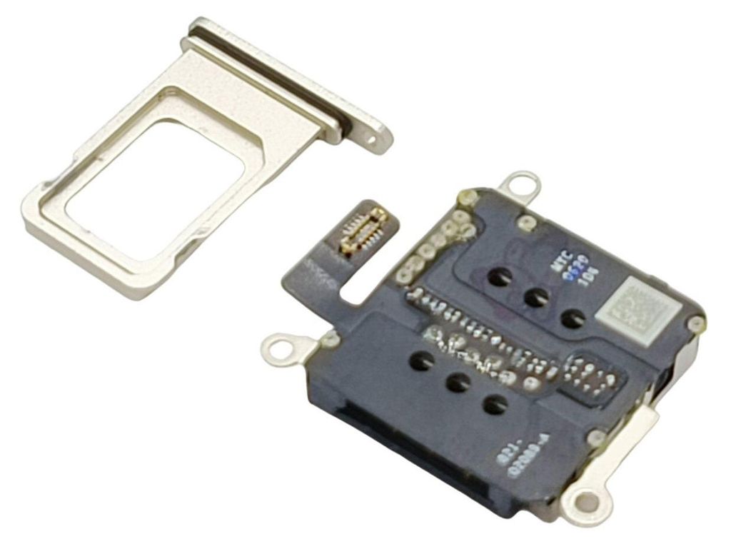 Dual-Sim-Fach für iPhone 11 Weiß mit Sim-Kartenleser – 2 Sim-Karten in einem Telefon