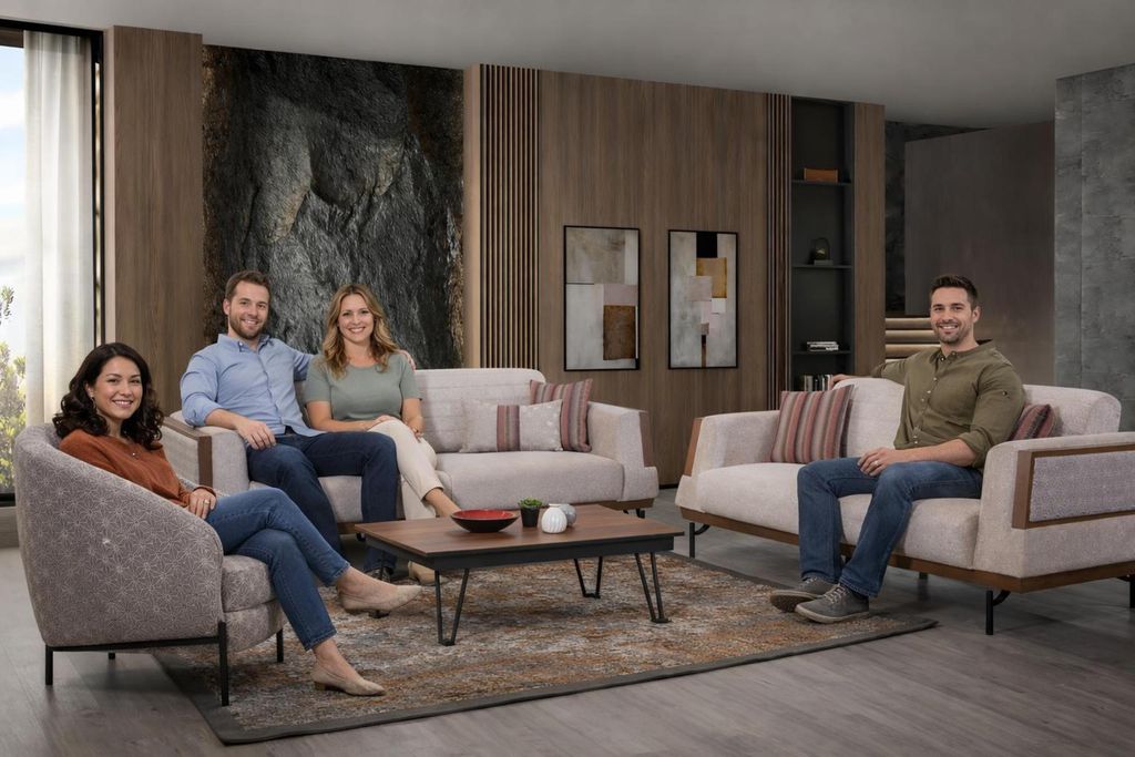 Modernes Sofa-Set Textilsofas Designer Polstercouchen