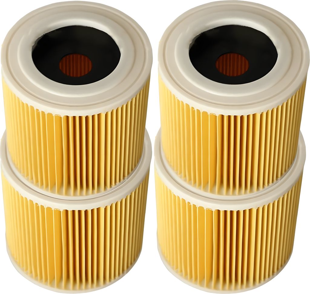 4x Patroonfilter passend für Kärcher WD1, WD2, WD3 und Produktbild 
