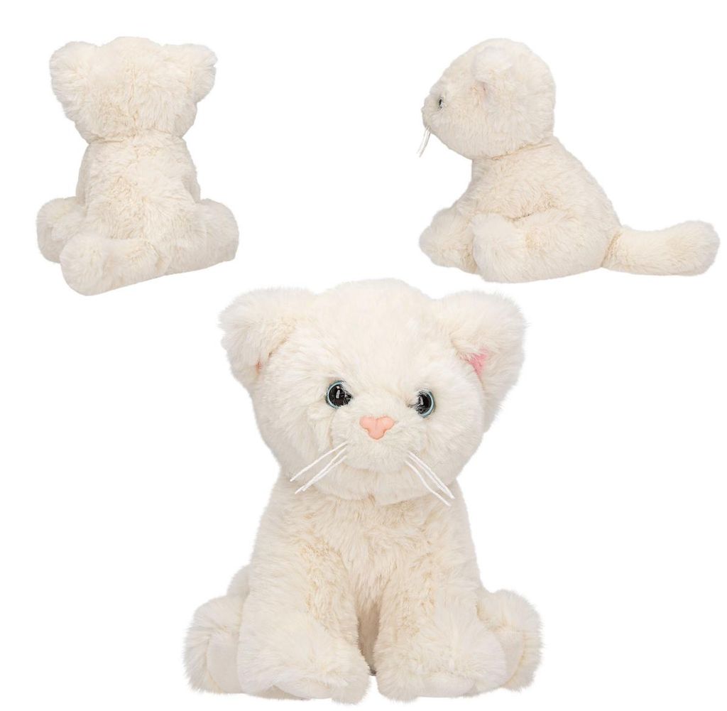 Depesche TOPModel Plüsch Katze weiß 16 cm Produktbild 
