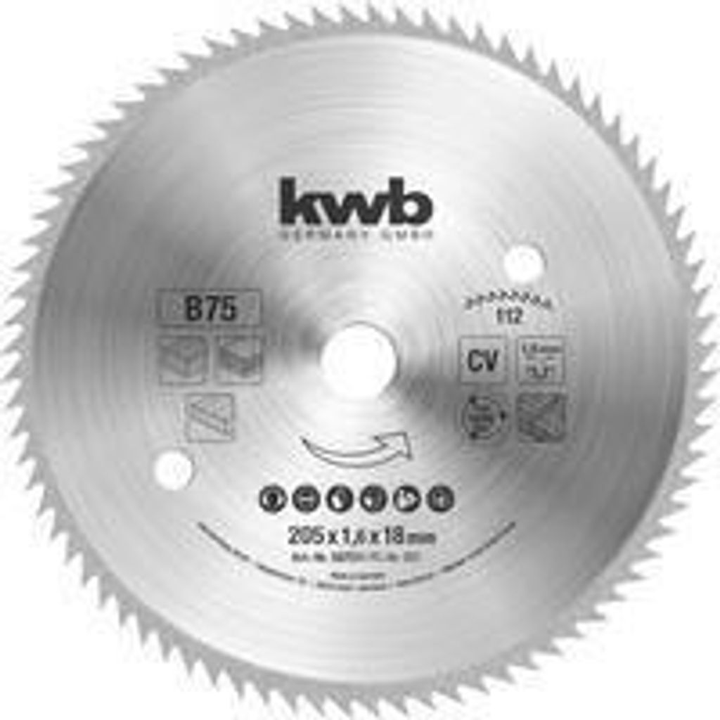 kwb 587511 Kreissägeblatt 205 x 18 mm 1 St. (587511) Image du produit 