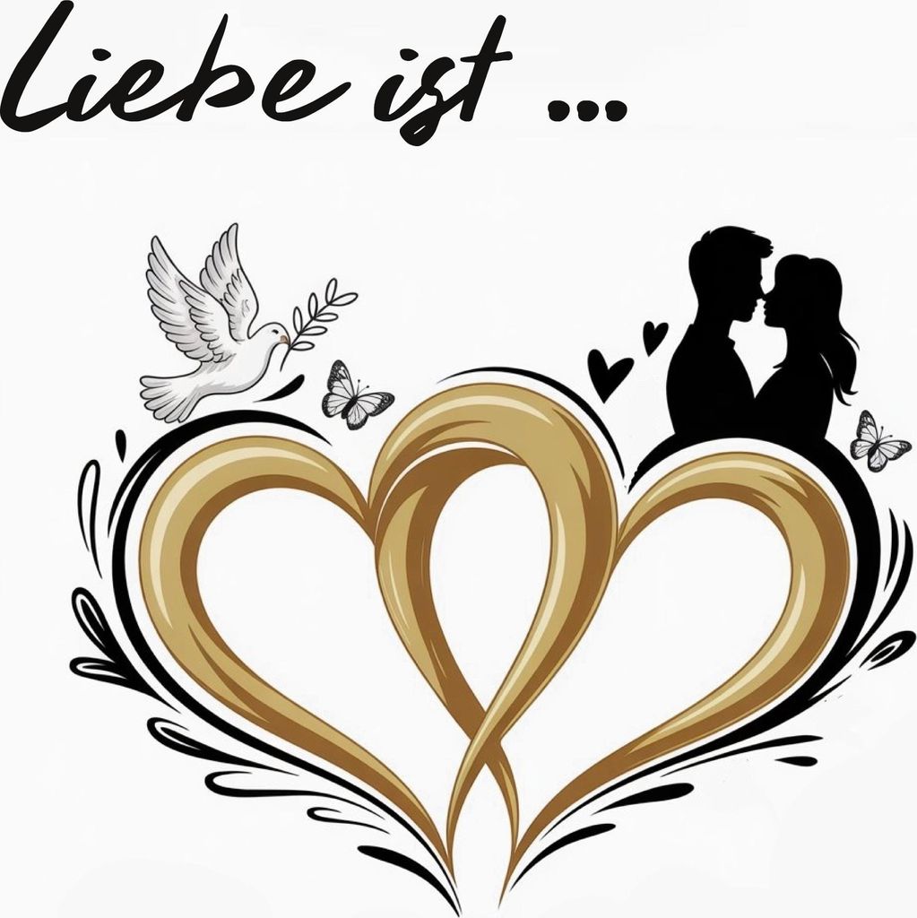 Liebe ist ... Originelles Gästebuch zur Hochzeit, Verlobung oder dem Jubiläum der Ehe oder Lebenspartnerschaft mit stilvollen Bildmotiven zur Ins...