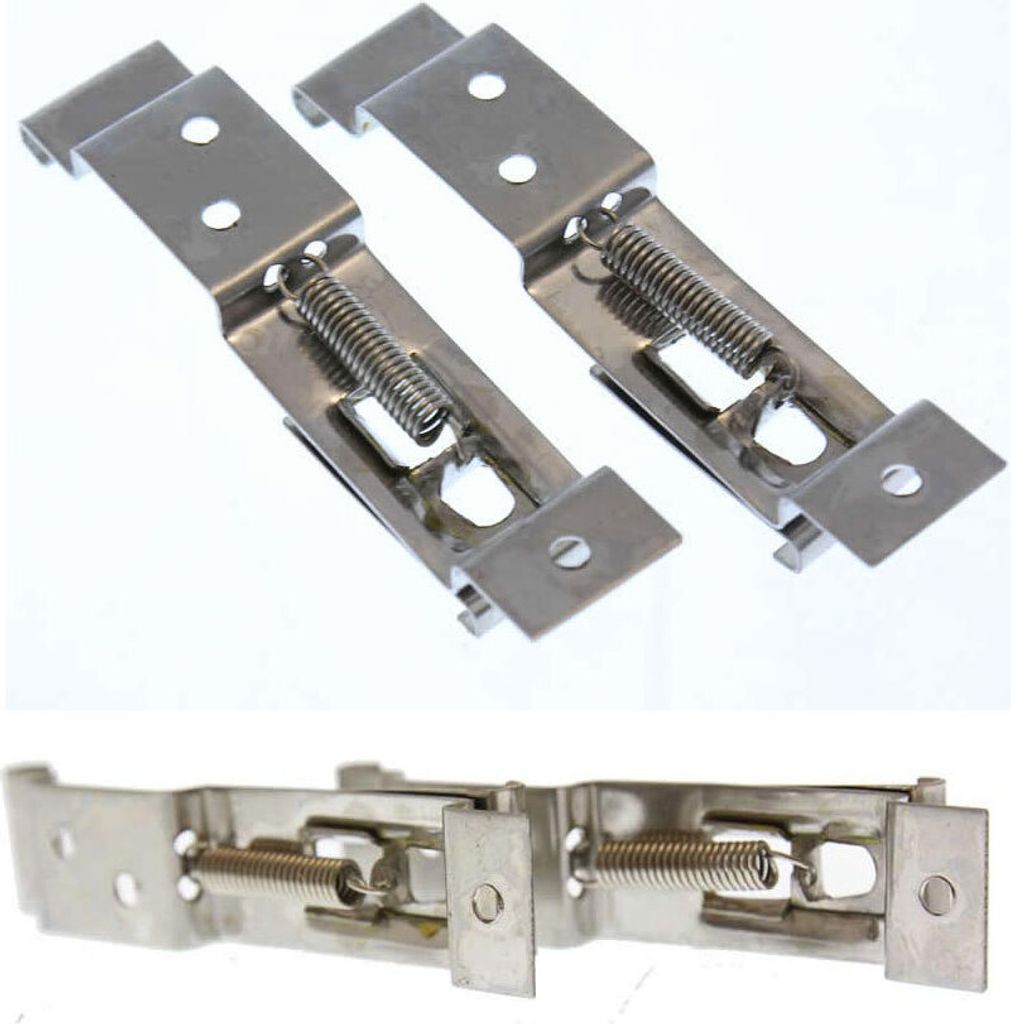 2x Wechselkennzeichen Kennzeichenhalter Metall PKW Anhänger Schildwechsel Clip