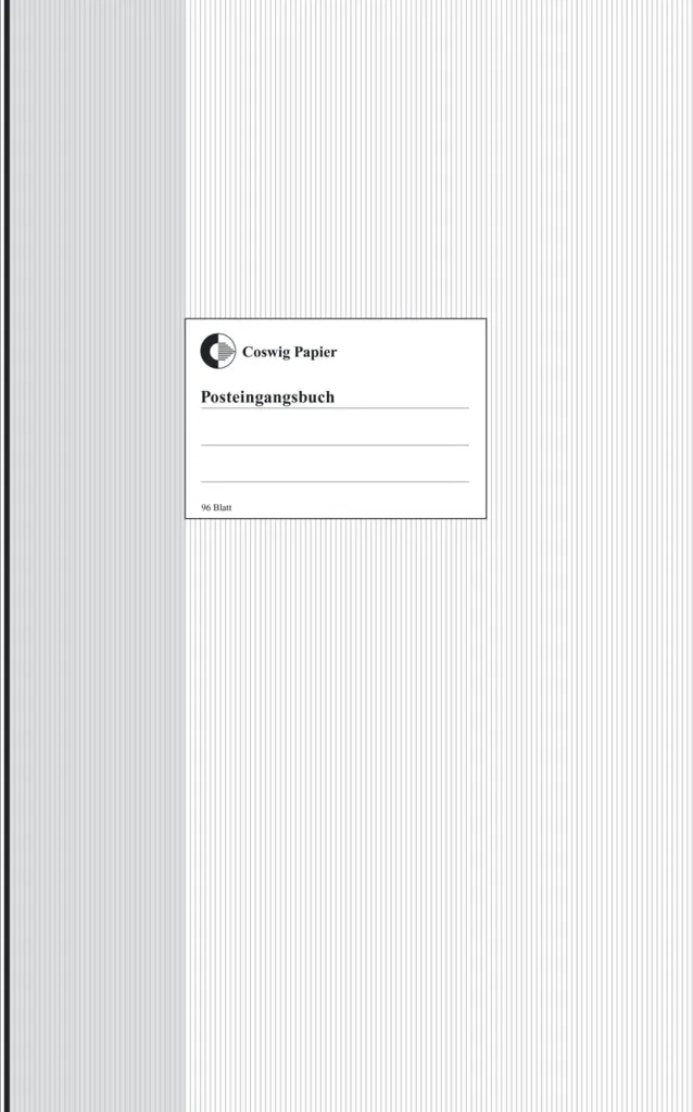 Livre de Bord Courrier Arrivée A4 96 Pages König & Ebhardt - 5 Unités