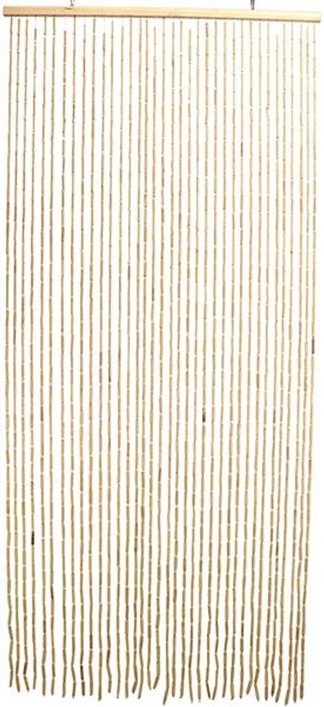 Bambus, Balkontür aus Türvorhang