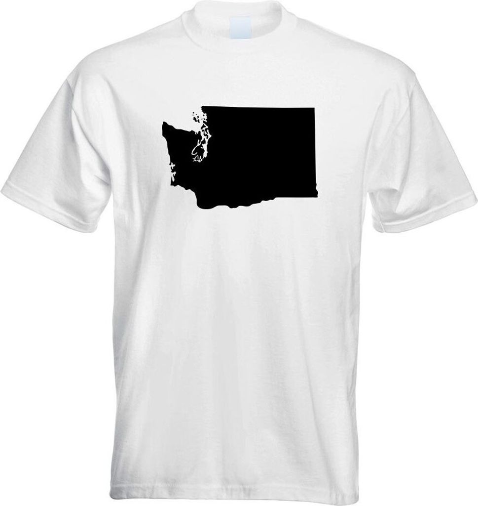 Kiwistar - T-Shirt - Weiss - USA - Bundesstaat - Washington Herren Funshirt Bedruckt Design Sprüche Spruch Motive - mit Motiv Bedruckt - Funshirt ...