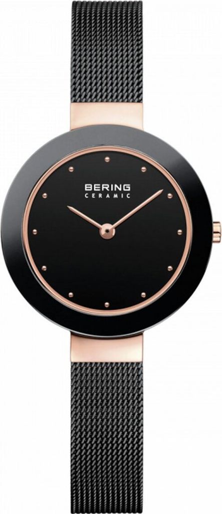 Bering Damen Armbanduhr Ceramic 29 mm Armband Milanaise 11429-166