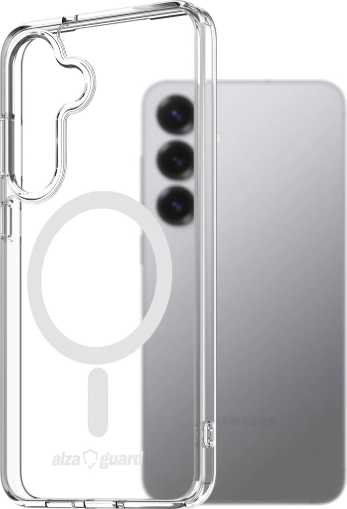 AlzaGuard Crystal Clear TPU Fall kompatibel mit Magsafe pro Samsung Galaxy S25