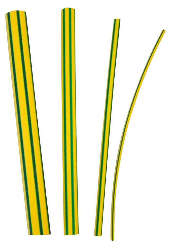 3M TE100046149, Schrumpfschlauch, Polyolefin, Grün, Gelb