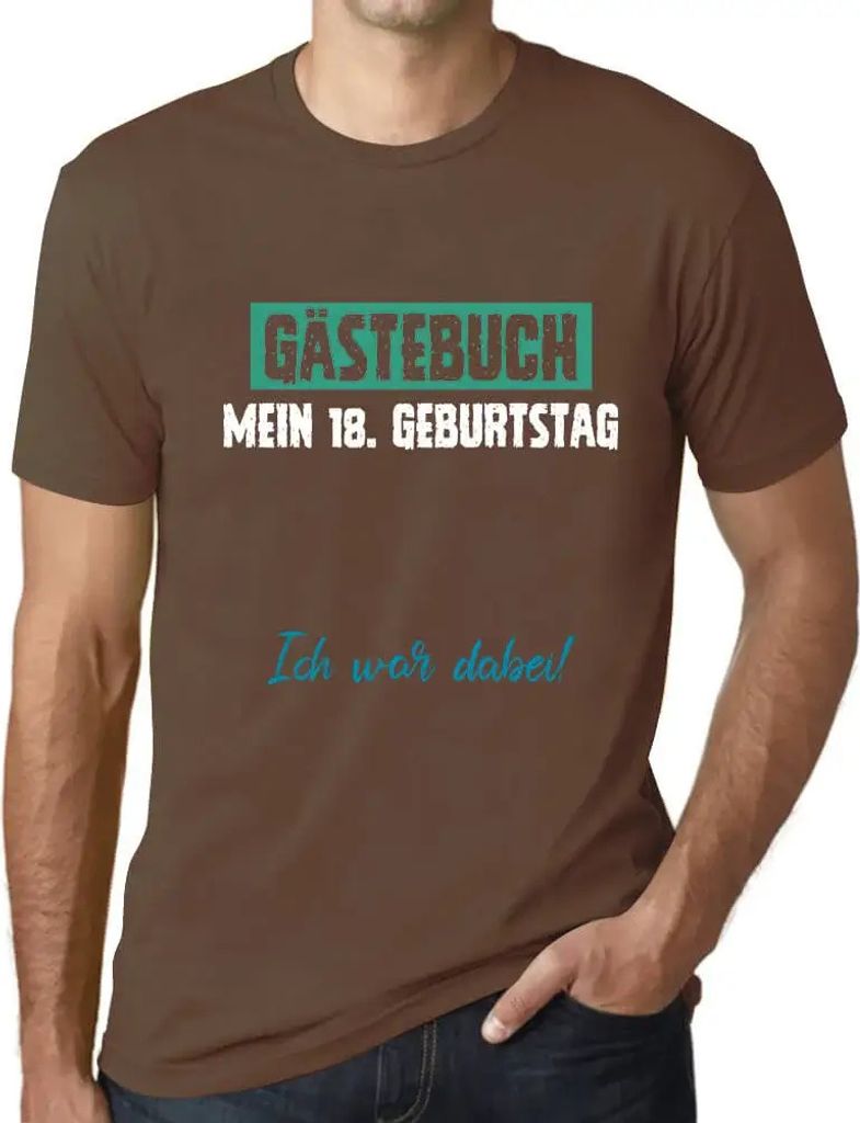 Herren Grafik T-Shirt 18 18 Jahre Mann Geschenk 18. Geburtstag Jahrestag 18 Jahre Jubiläum 18 Jährige Mann Jahrgang 2006 Kurzarm Lustige Druck