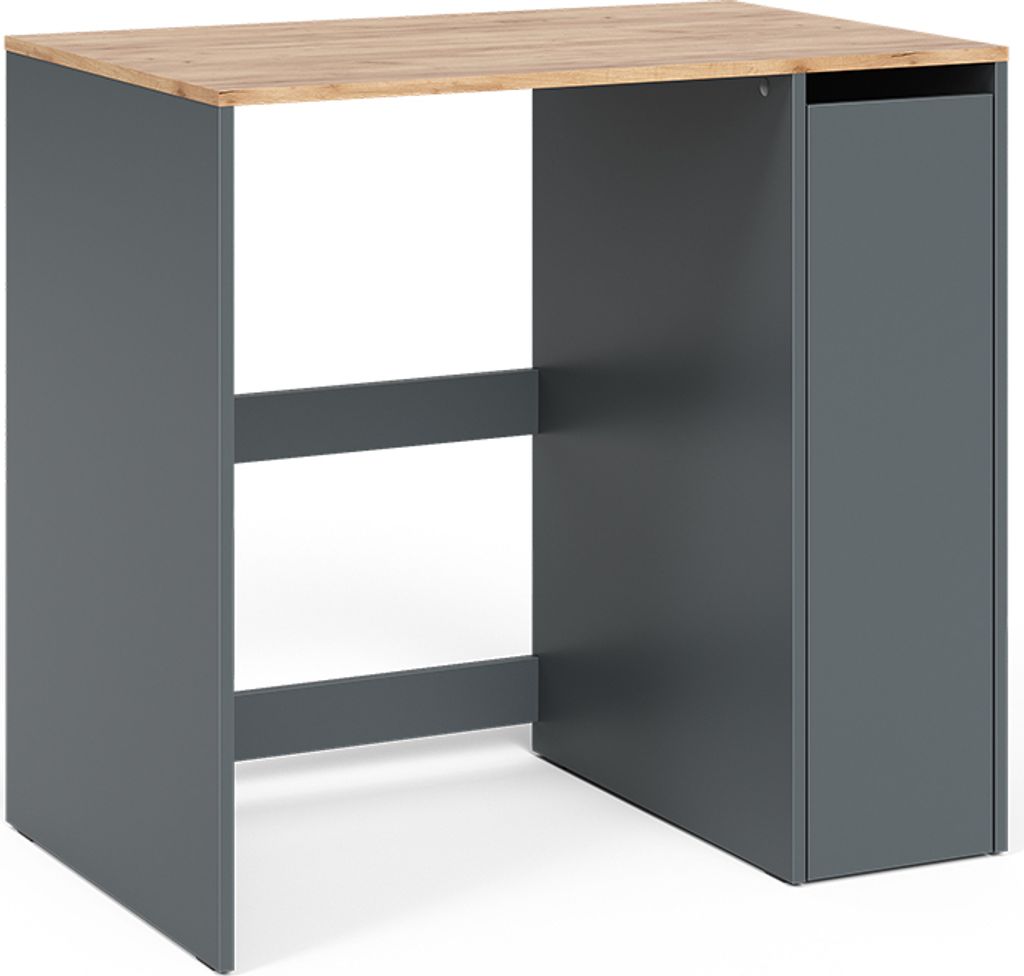 Mobiletto per lavatrice Vicco Viktor Antracite/Rovere Immagine del prodotto 