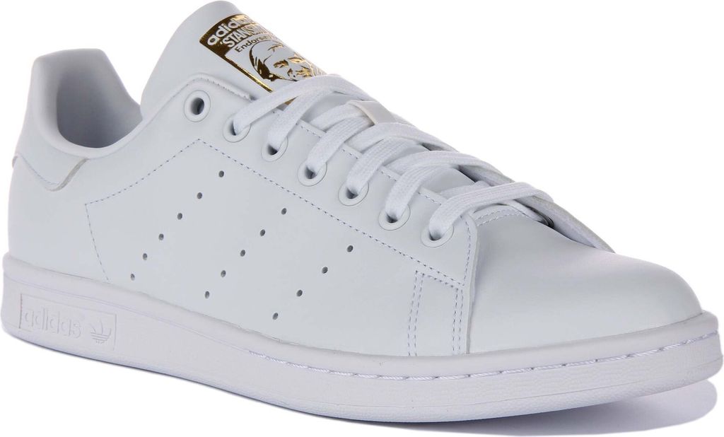 Adidas Stan Smith Vegane Primegreen Klassische Tennisschuhe Weiß Gold – 7,5 UK - 41 1/3 EU - 8M/9F US / Weißes Gold