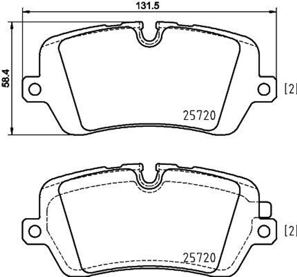 HELLA 8DB 355 020-361 - OE LR036574 Bremsbeläge für Defender (L663), Discovery V (L462), Range Rover IV (L405), Range Rover Sport (L494)