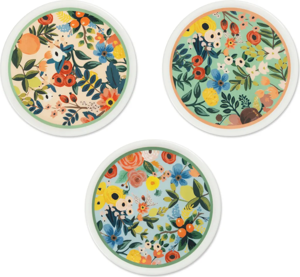 Set 6 Piatti Pizza Professionali Excelsa Fiori Frida 31cm Porcellana