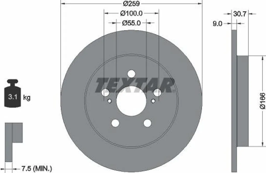 Référence TEXTAR 92224003 : Freinage bruyant Corolla/Prius résolu