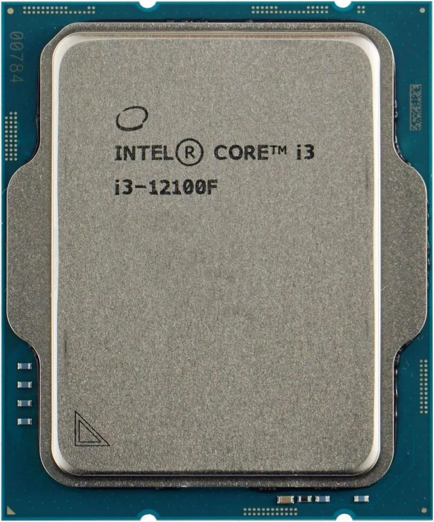 CPU Intel Core i3-12100F Quad-Core 3.3GHz Socket LGA1700 Version Boîte - 12