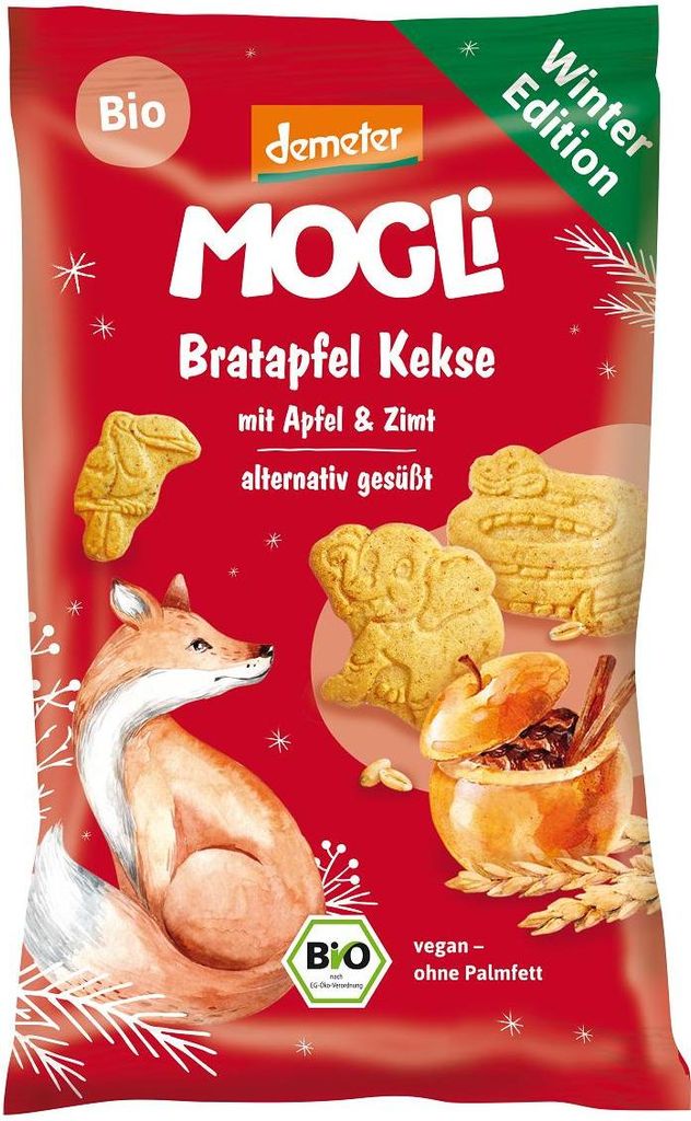 CIASTKA O SMAKU PIECZONEGO JABŁKA Z CYNAMONEM DEMETER BIO 50 g - MOGLI (PRODUKT SEZONOWY)
