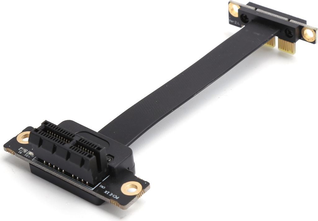 Verlängerungskabel PCIE 1X Dual 90° Netzwerkadapter mit LED-Anzeige Gen3 8Gbps