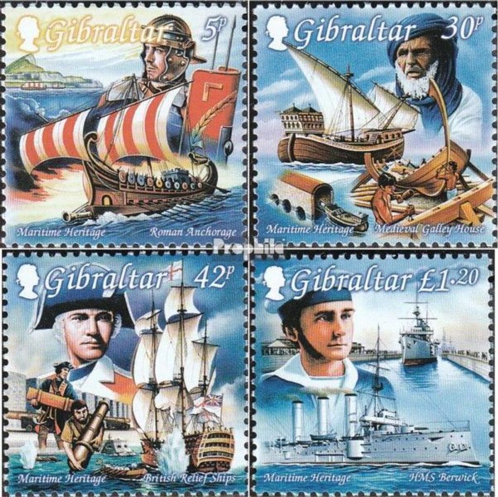 Briefmarken Gibraltar 1999 Mi 871-874 (kompl.Ausg.) postfrisch Seefahrt