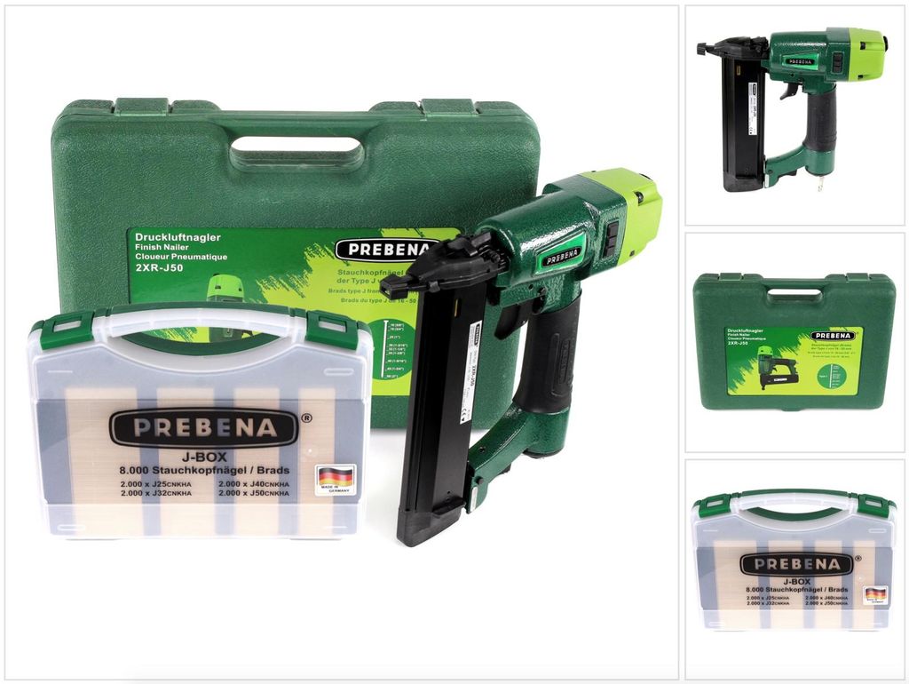 Prebena 2XR-J50 Cloueur pneumatique + Coffret + Image du produit 