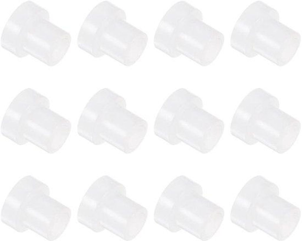 Nylon Flensbussenset 12teilig 4mm Bohrung weiß Baumunterstützung