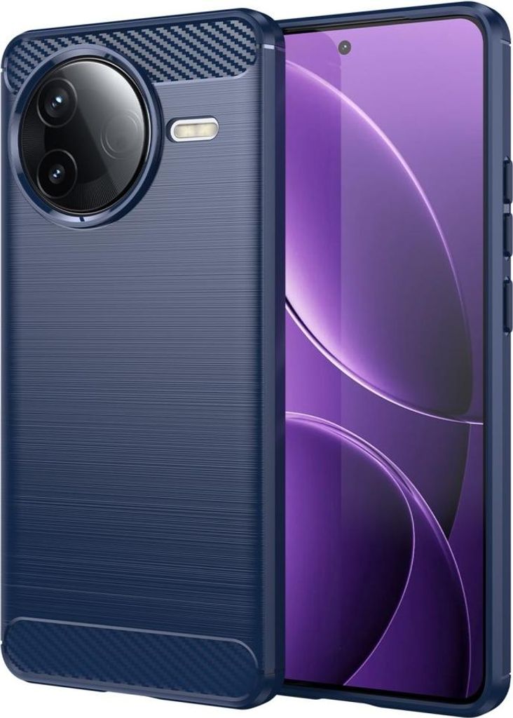 Xiaomi Poco F7 Pro Hülle - Coverup Armor Brushed TPU Back Cover - Blau