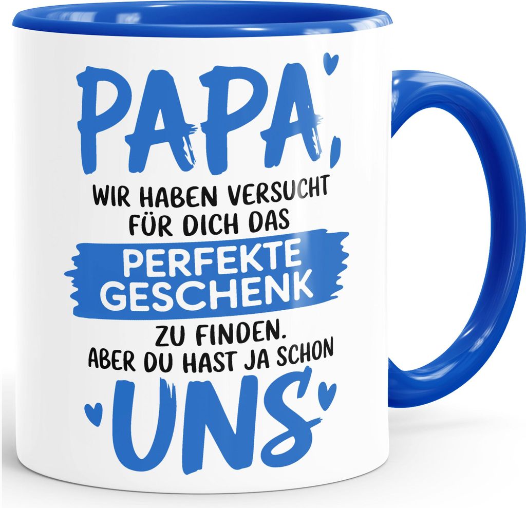 Tasse Spruch Das beste Geschenk für Papa Opa Bonus Papa Stiefvater zum Vatertag Weihnachten Geburtstag MoonWorks