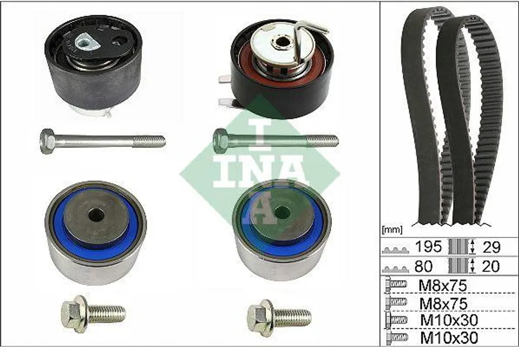 Kit courroie de distribution INA pour Range Rover Discovery C5 C6 407