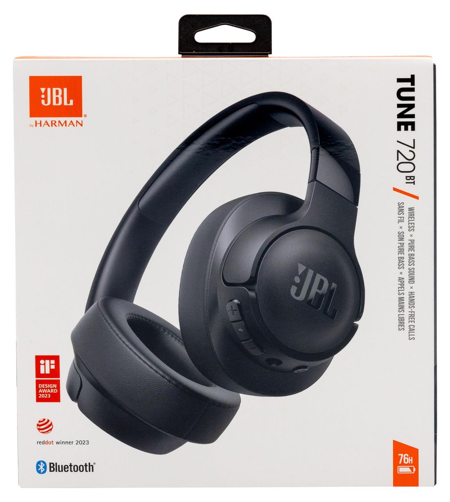 JBL Tune 720BT Wireless On-Ear-Kopfhörer, schwarz