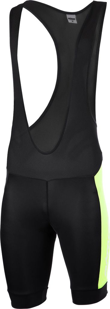 Airtracks Herren Fahrradhose Kurz mit Trägern Pro Line (XXL - Schwarz-Neon) - Trägerhose mit 3D Air Flow Perforated Polster & Quick Dry Funktion