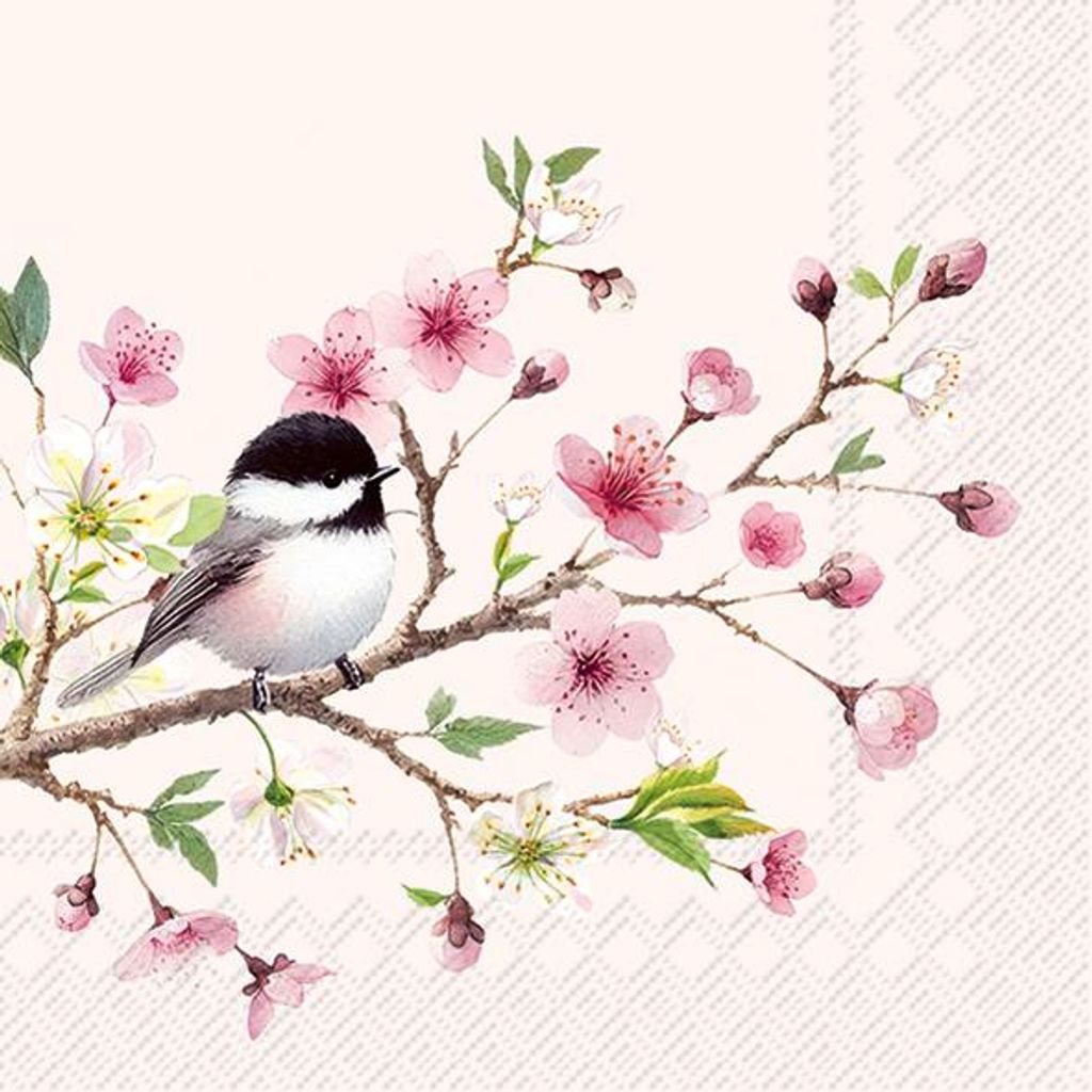 LITTLE BIRDIE light rose Lunch-Servietten