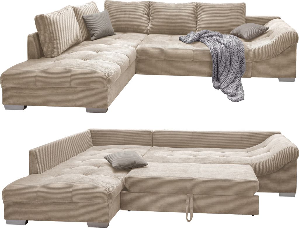 Ecksofa modern Schlafsofa Eckcouch Polsterecke L-Form Produktbild 