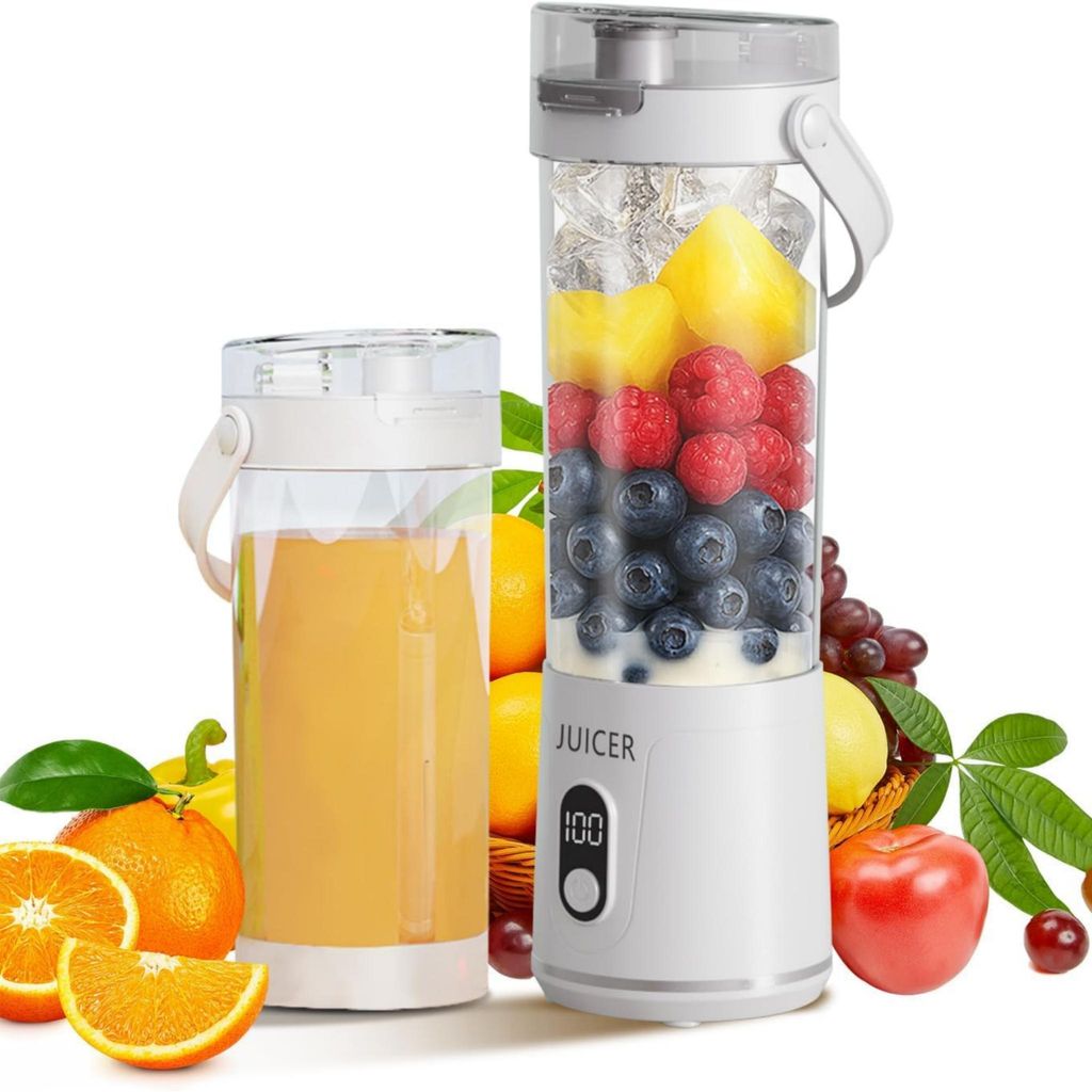 Tragbarer Mini-Mixer für Smoothies, 2400mAh, 600ml, 12 Produktbild 