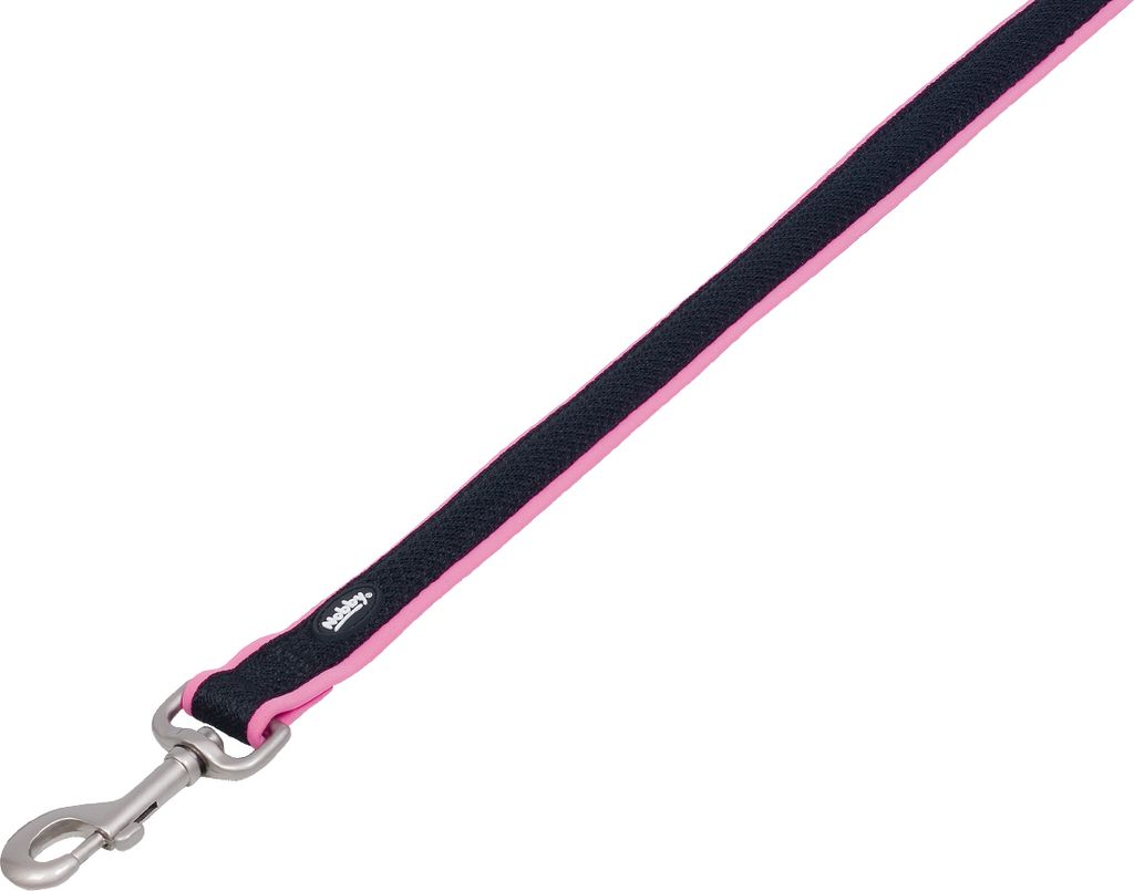 Nobby Leine "Mesh Preno" L: 120 cm, B: 25/35 mm pink Produktbild 