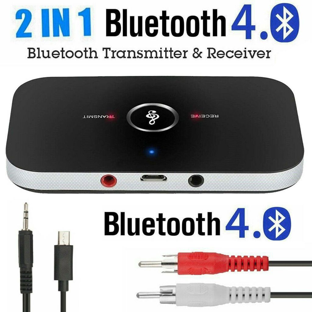 2 In1 Bluetooth 5.0 Sender Empfänger Wireless USB Aux Audio Transmitter Adapter 