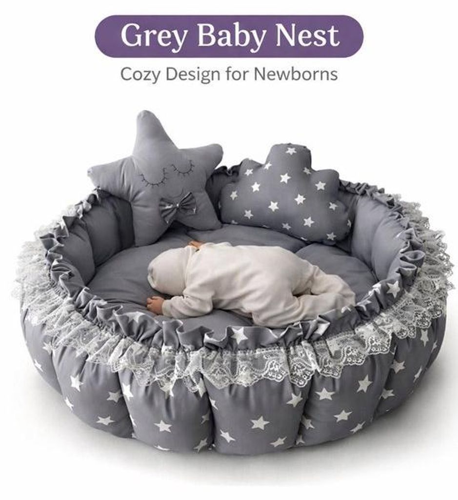 Premium Baby Speelkleed & Babynestchen - 100% Baumwolle Produktbild 