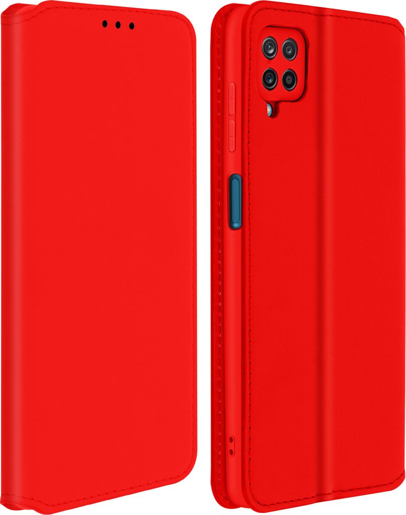 Kunstleder Cover Classic Edition für Samsung Galaxy A12 – Rot