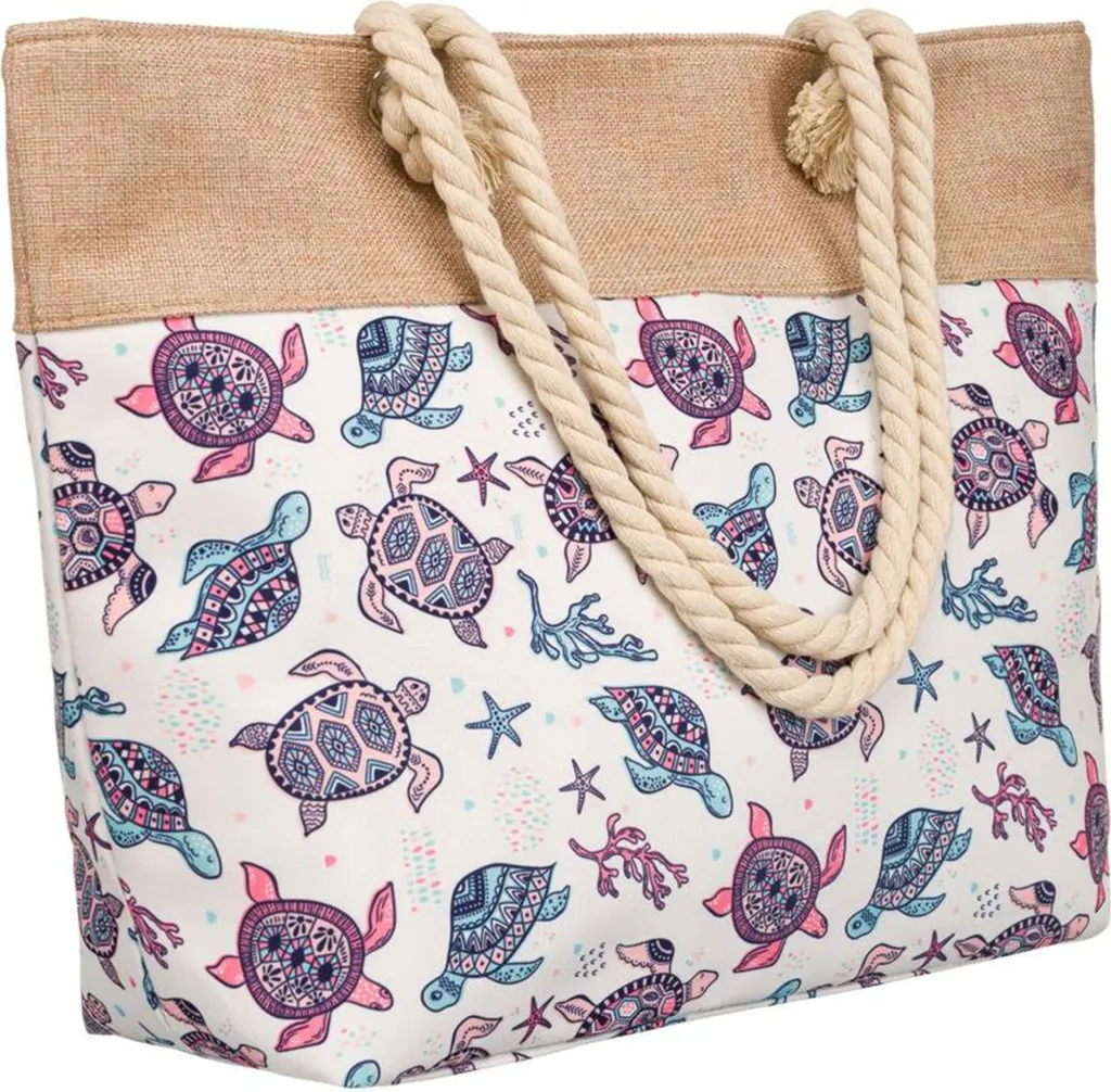 Rovicky Shopping Bag XXL 50x36cm - Borsa Tracolla Resistente Zip