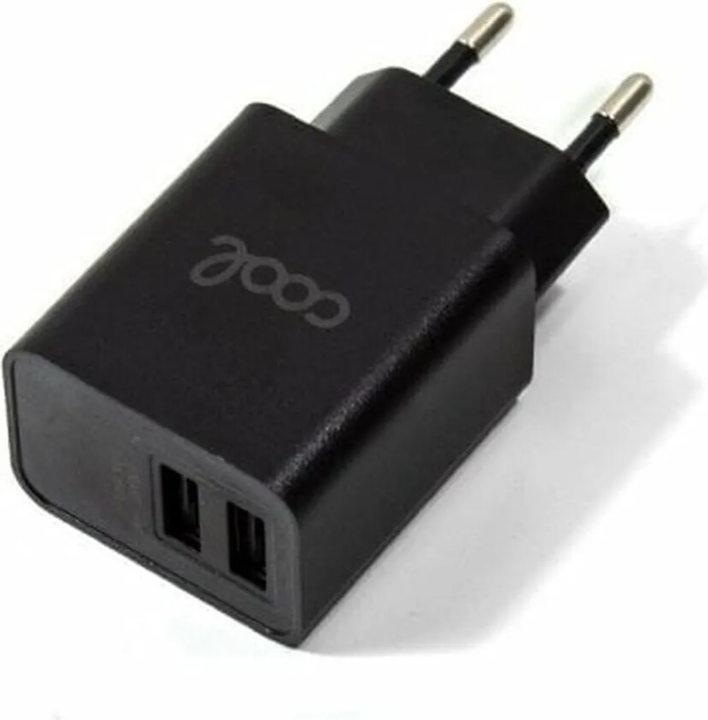 Caricabatterie USB Argento Cool 2x2.4A - Accessorio Elegante Universale