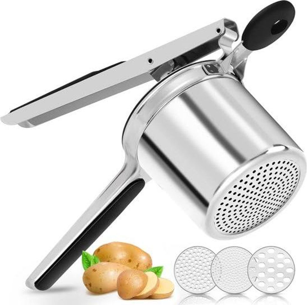 HI NATURE™ Kartoffelstampfer Metall - Stampfer Küche Produktbild 