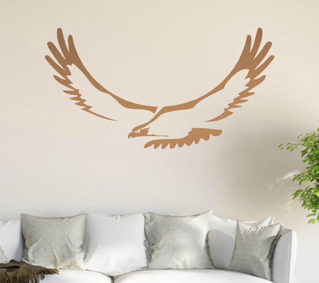 Adler Wandtattoo in 6 Größen - Wandaufkleber Wall Sticker - Dekoration, Küche, Wohnzimmer, Schlafzimmer, Badezimmer