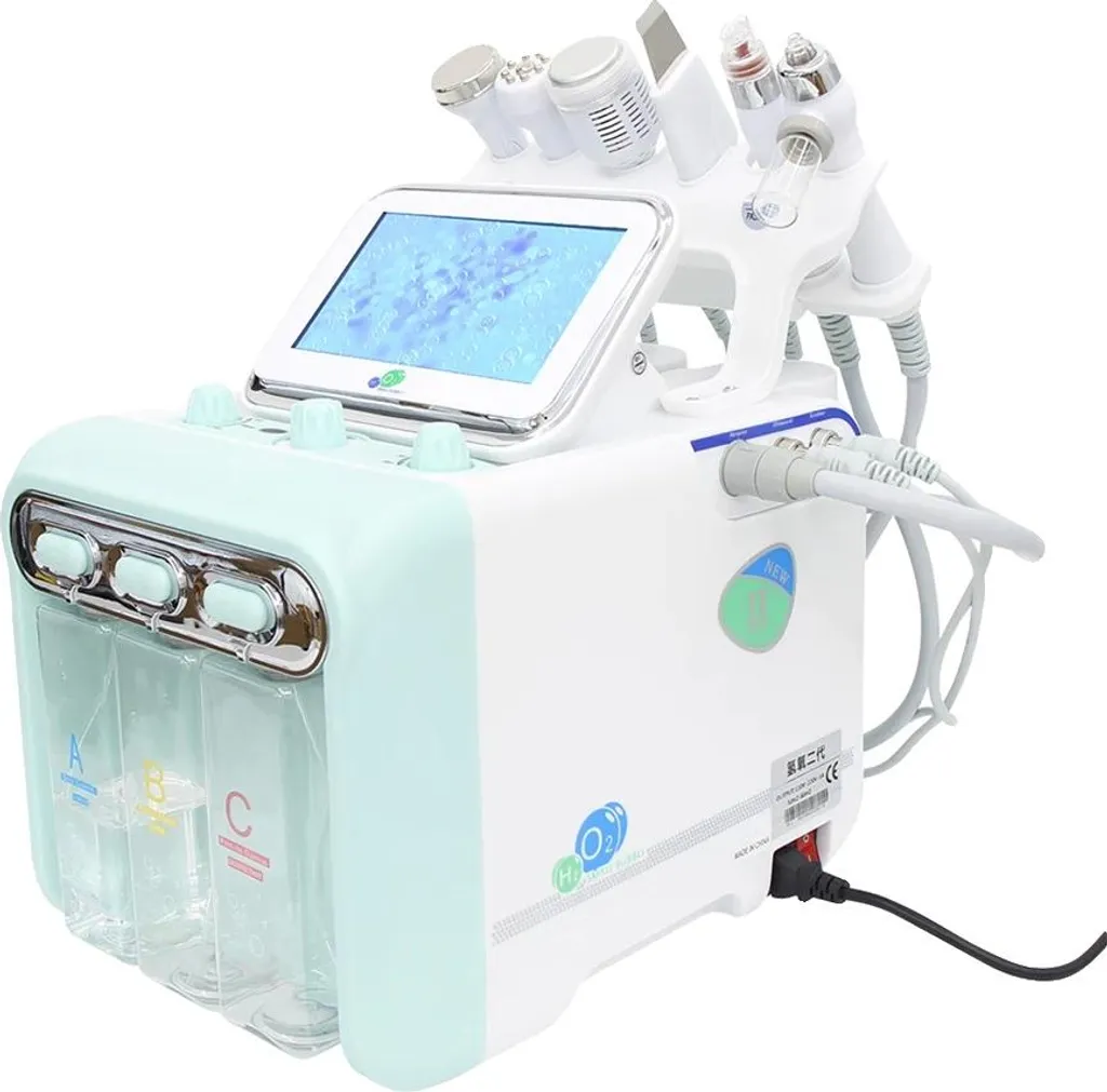 Appareil hydro-dermabrasion 6 en 1 : fini les points noirs et rides de RF