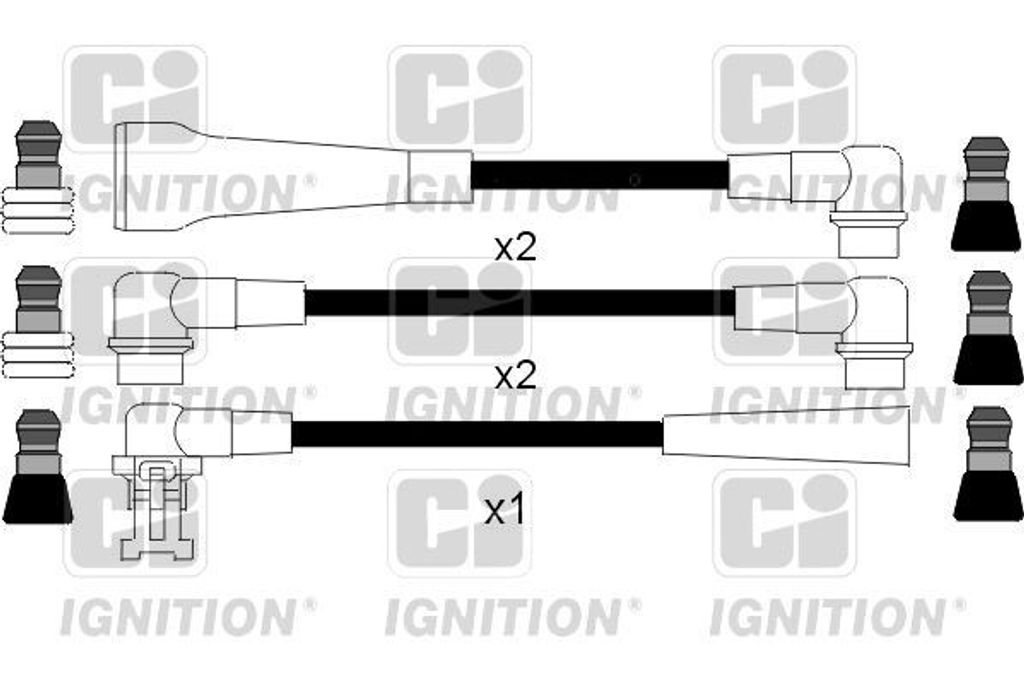 QUINTON HAZELL XC328 Zündkabelsatz Zündleitungssatz für RENAULT 21 Stufenheck (L48) 21 Kombi (K48) 21 (B48)
