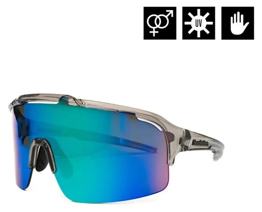 Lunettes de soleil vélo Horsefeathers Recoil Gris Transparent Miroir