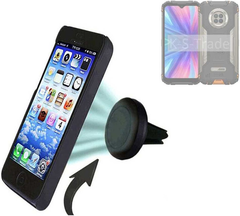 K-S-Trade Kompatibel mit Doogee V31 GT Auto Handy Halterung KFZ Halter Lüftungsgitterhalterung Air Vent mount Smartphone Halter