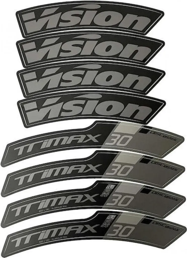 Kit rénovation stickers jantes Vision Trimax 30 - Déco vélo route