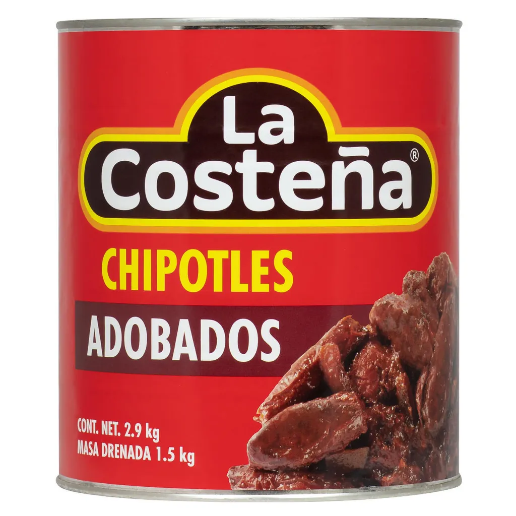 Piments Chipotle Entiers La Costeña en Sauce Adobo - Boîte de 1,5kg