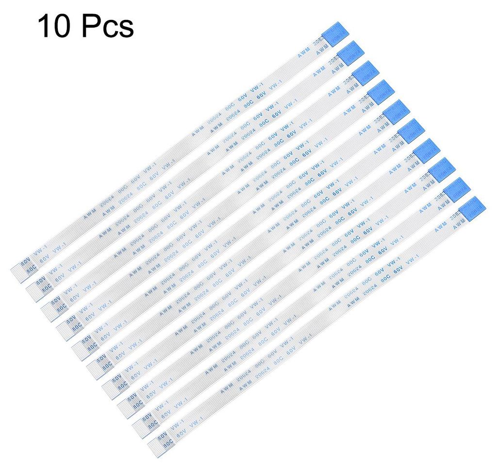 10 Stš¹ck Flexibel Flachkabel Flachbandkabel 12 Pins 0.5 mm Pitch 150 mm FPC FFC fš¹r LCD TV Auto Audio DVD Player Laptop (Type B)