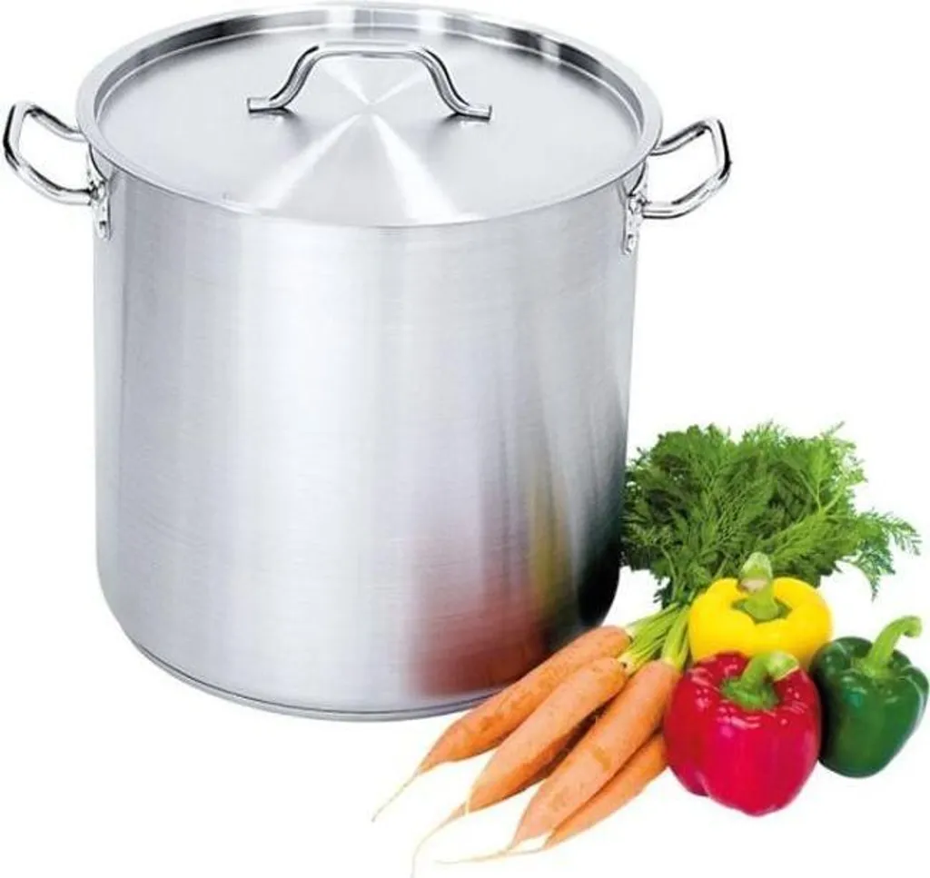 Pentola Alta Design Inox 16cm 2.5L con Coperchio - Essenziale Cucina
